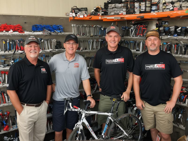 Professional bike rental team at Kwik Keys Velo in Greenville, Mississippi