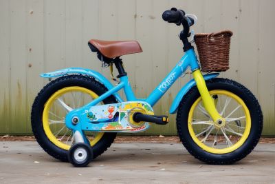 Small colorful kids bicycle perfect for learning to ride