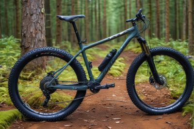 Cross-country mountain bike ready for forest trails and mountain adventures