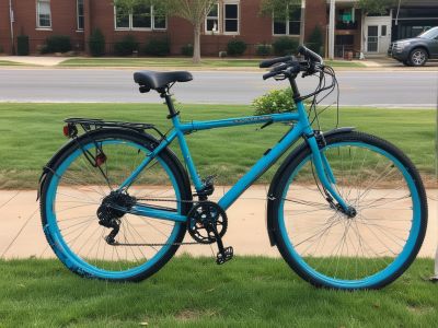 Casual city bike perfect for short rides and exploring Greenville downtown area