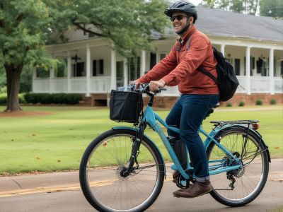 Electric bike perfect for comfortable long rides through Greenville, MS scenic routes